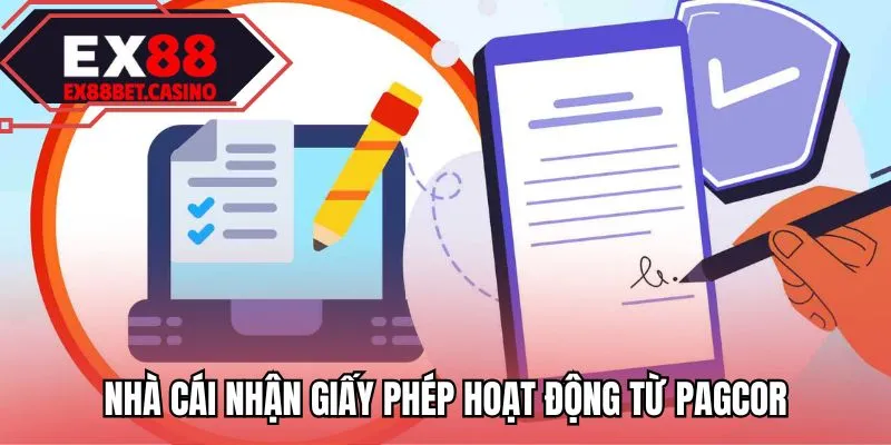Nhà cái nhận giấy phép hoạt động từ PAGCOR